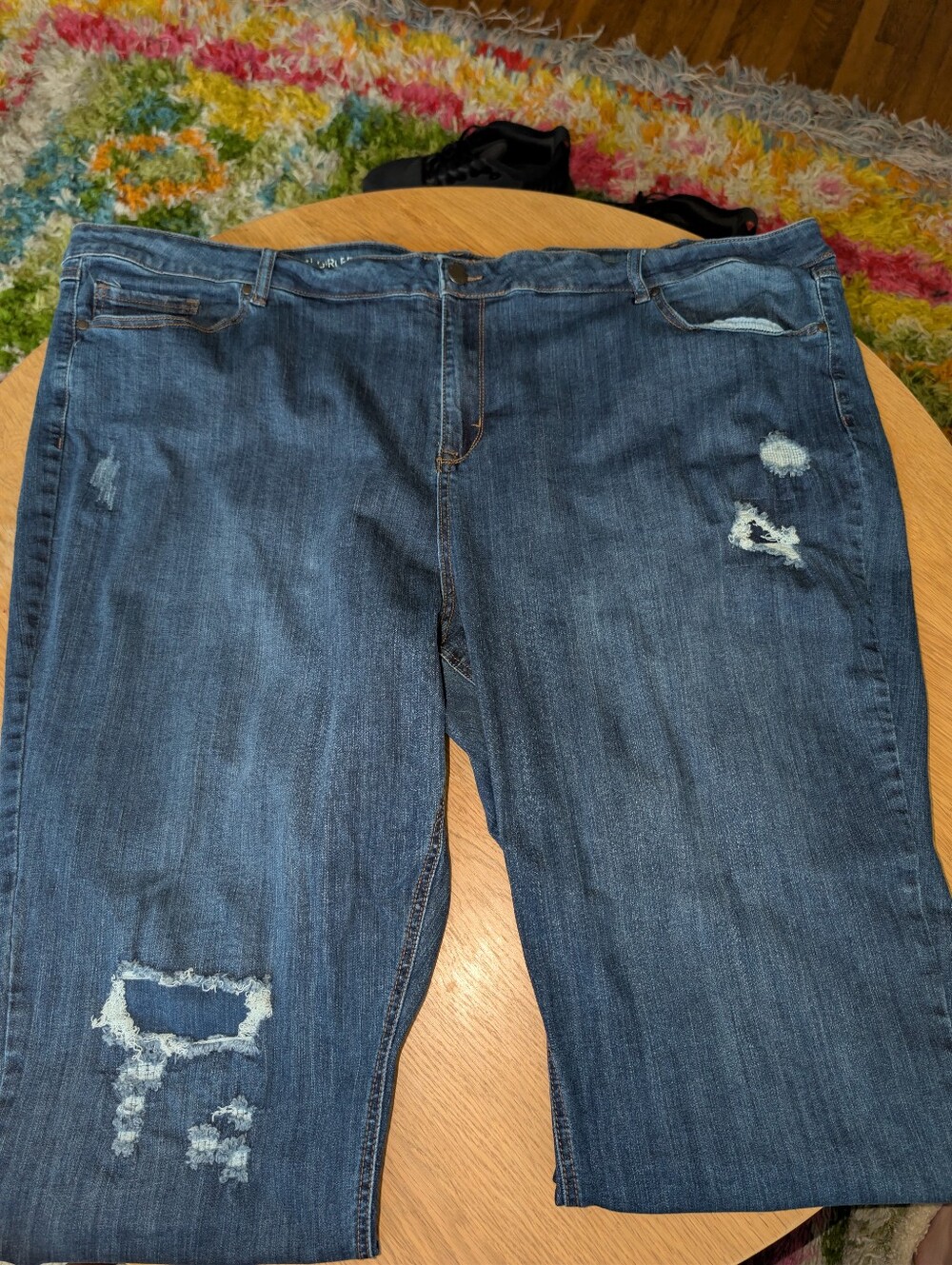 Avenue Plus Size Tall Straight Leg Jeans